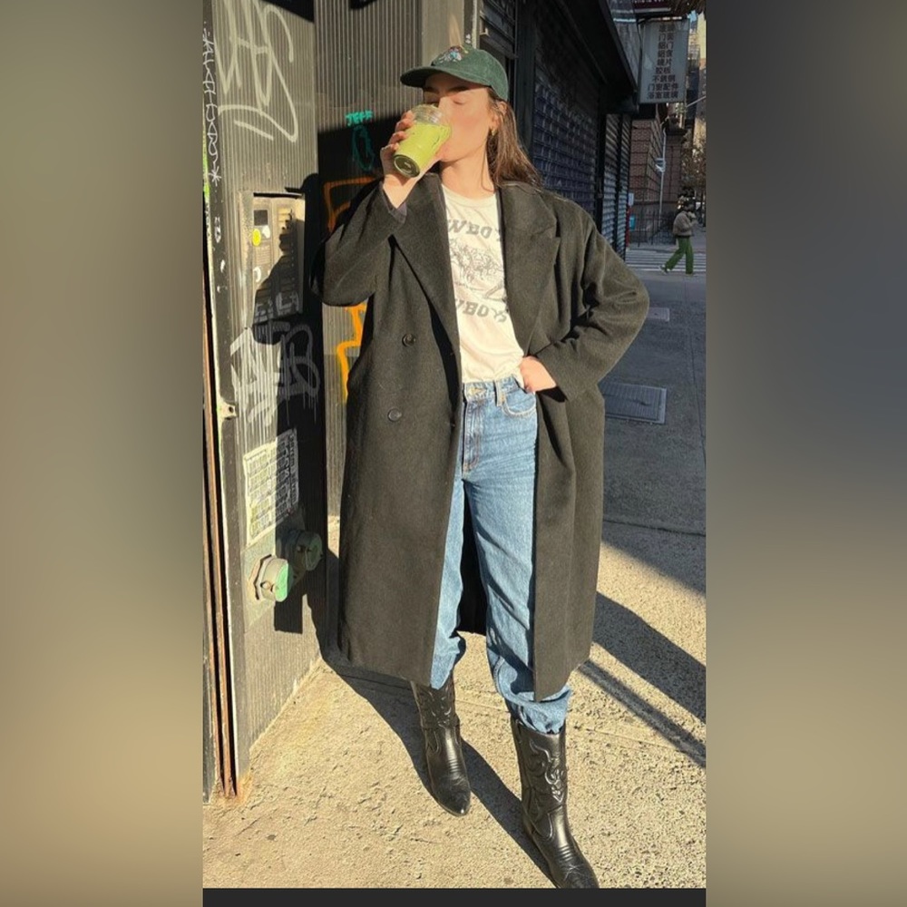 Vintage black cowboy boots